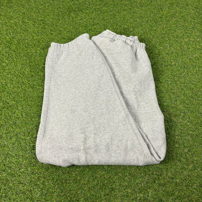 00s Nike Wide Leg Cotton Joggers Grey XL