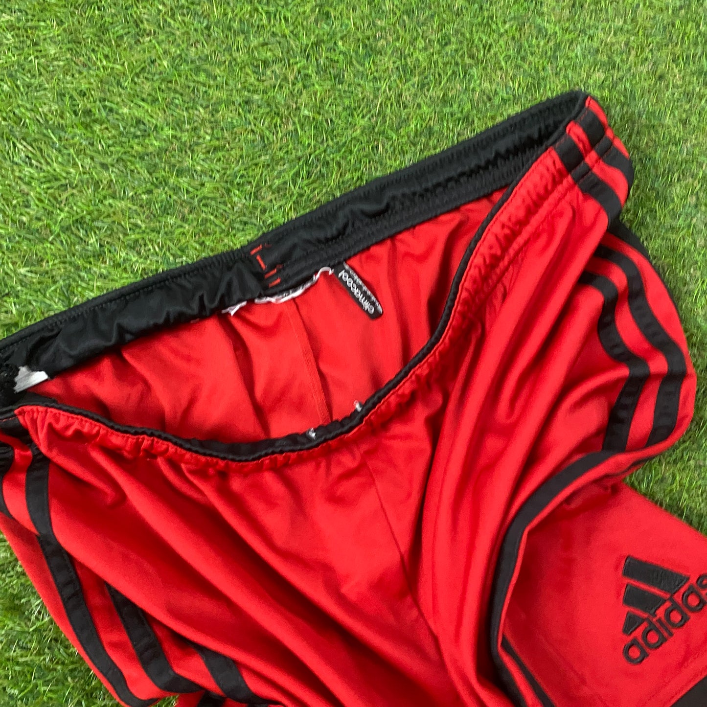 00s Adidas Bayer Leverkusen Football Shorts Red Large