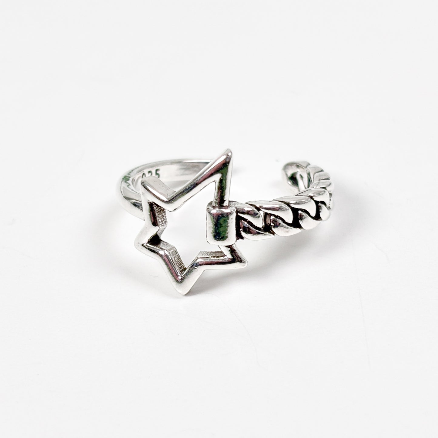 Star Band Ring Adjustable Vintage