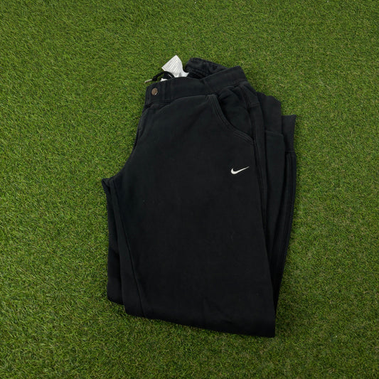 00s Nike Cotton Joggers Black Small