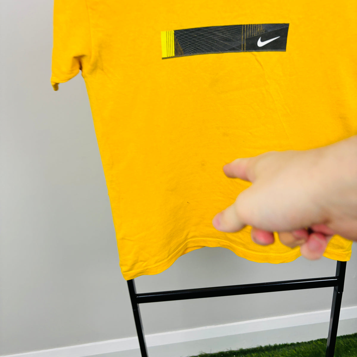 90s Nike T-Shirt Yellow XS
