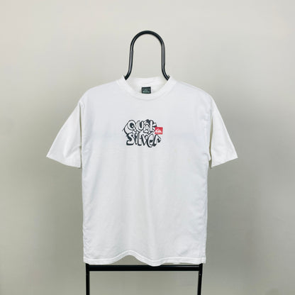 Retro Quiksilver T-Shirt White Small