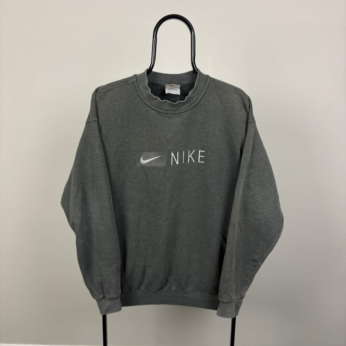 90s Nike Sweatshirt Grey Medium
