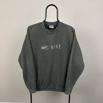 90s Nike Sweatshirt Grey Medium