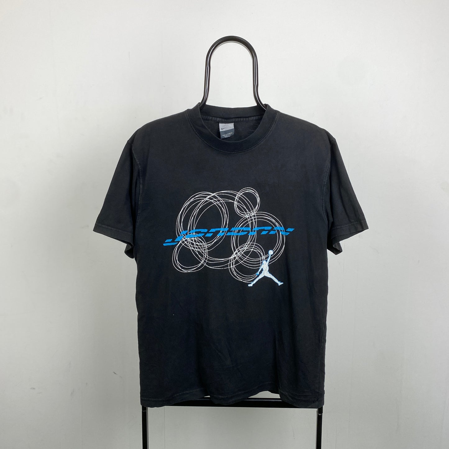 90s Nike Jordan T-Shirt Black Medium