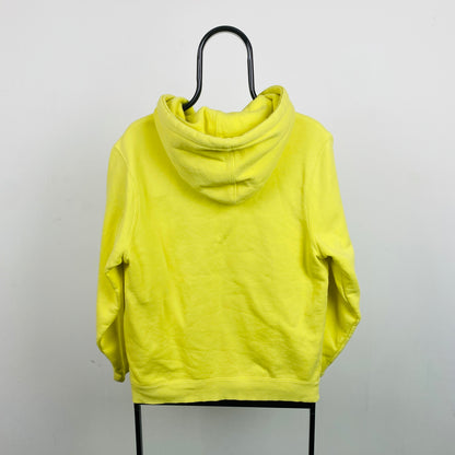 Retro 00s Stussy Hoodie Yellow Small