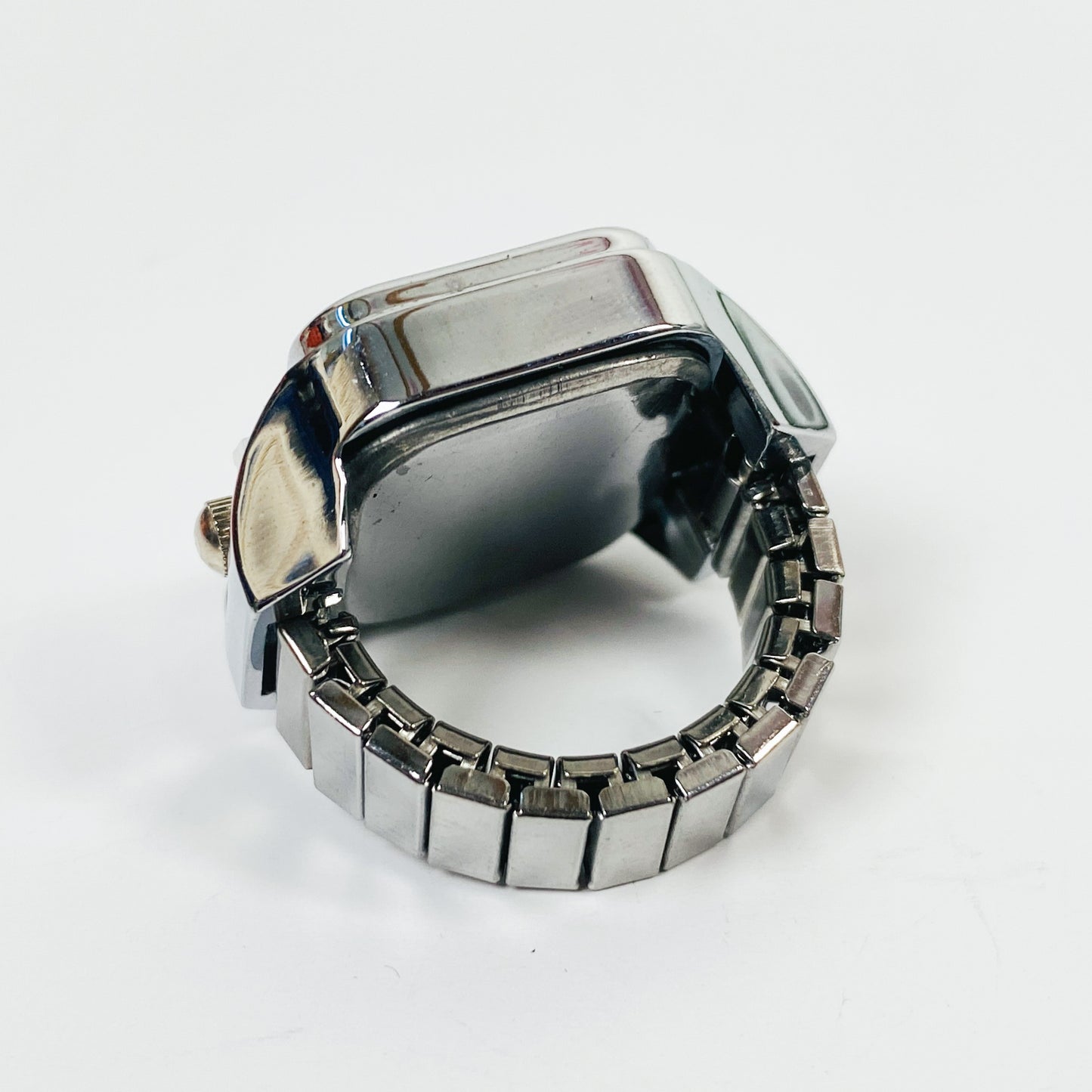 Retro Adjustable Watch Ring Silver