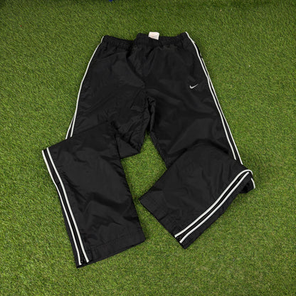 00s Nike Piping Tracksuit Jacket + Joggers Set Brown Large