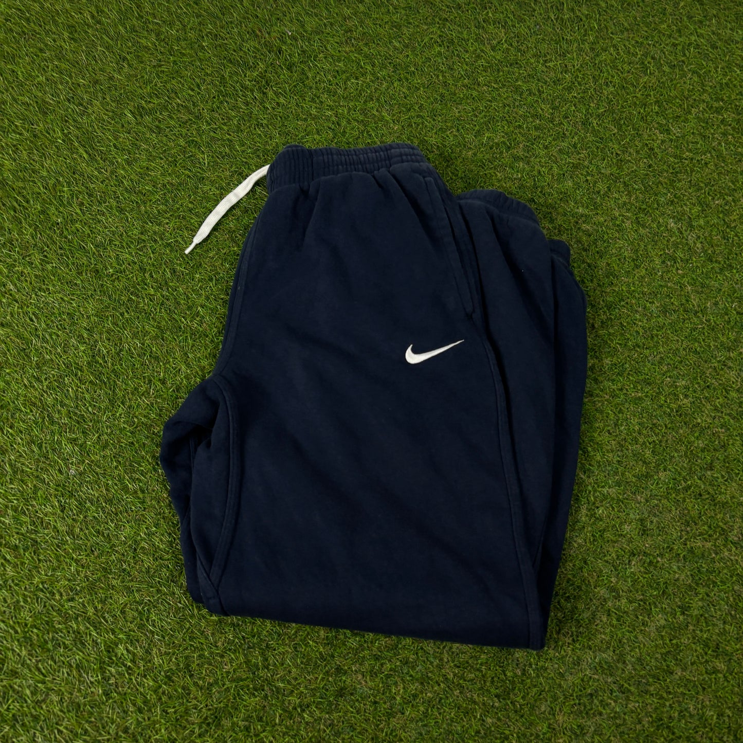 00s Nike Wide Leg Cotton Joggers Blue Small