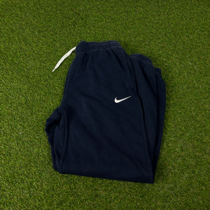 00s Nike Wide Leg Cotton Joggers Blue Small