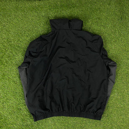 00s Nike Air Max 95 Windbreaker Tracksuit Set Jacket + Joggers Black XL