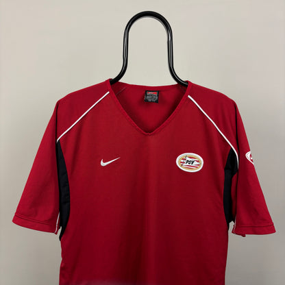 90s Nike PSV Football Shirt T-Shirt Red XL