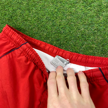 00s Nike Piping Shorts Red Small