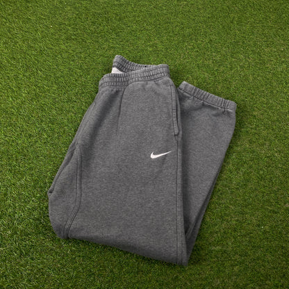 00s Nike Wide Leg Cotton Joggers Grey Medium