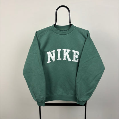 90s Nike Sweatshirt Green Small