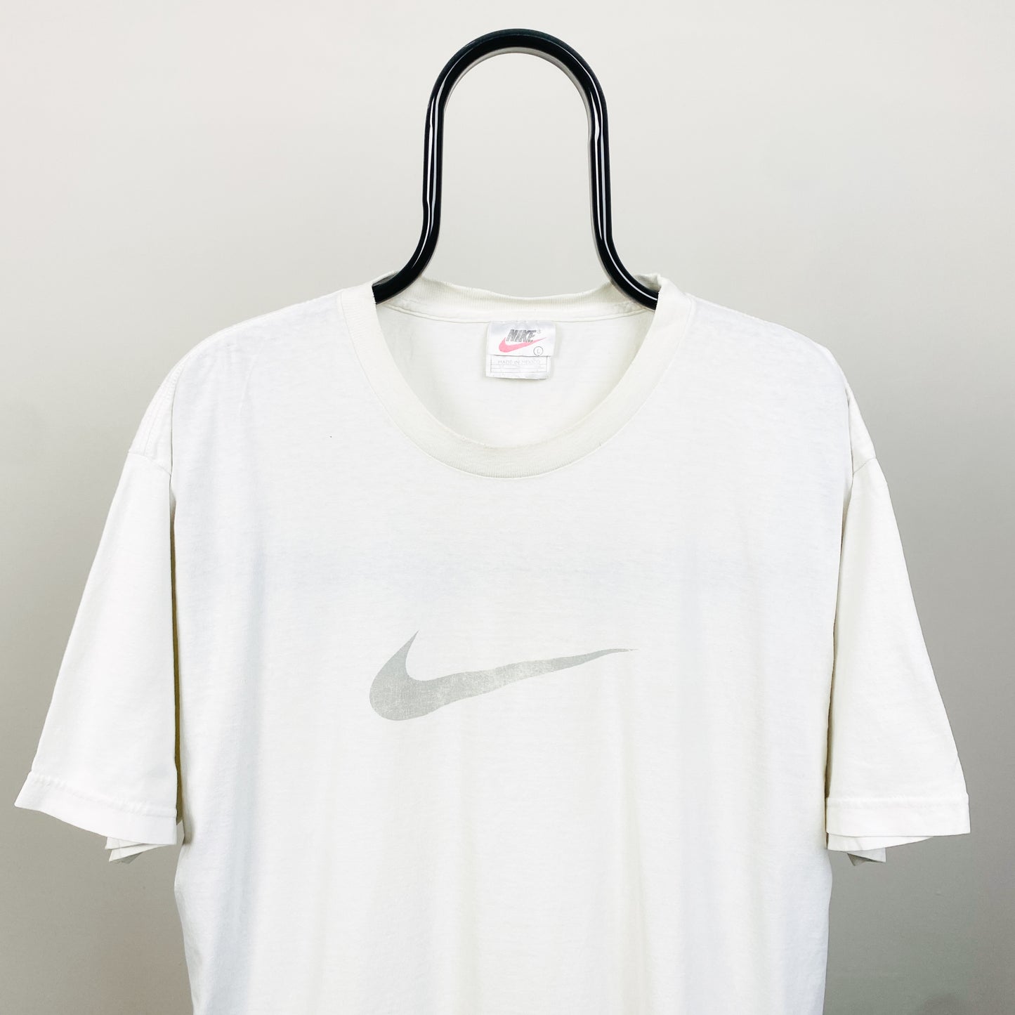 90s Nike Swoosh T-Shirt White Large