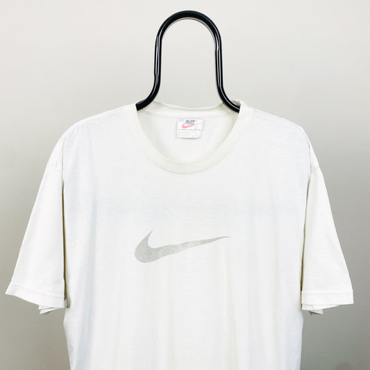 90s Nike Swoosh T-Shirt White Large