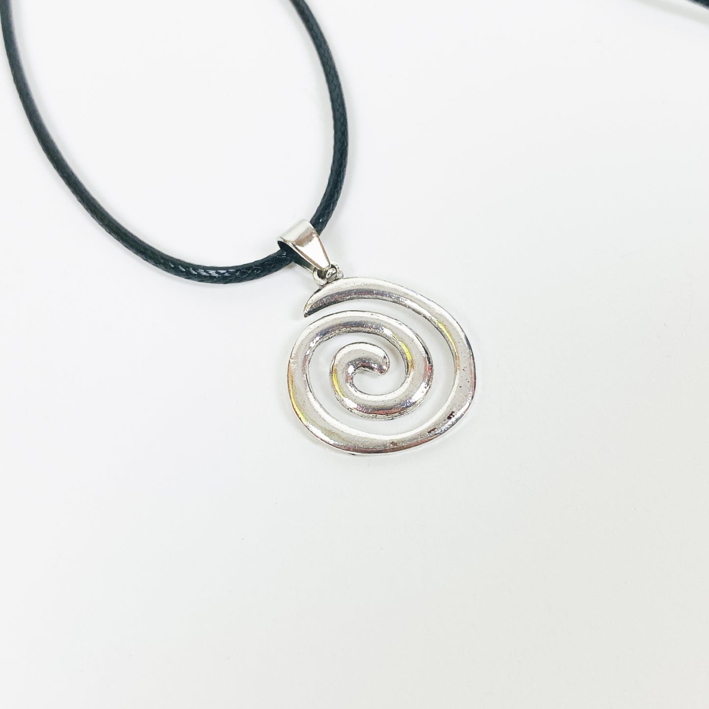 Retro Swirl Necklace Chain Silver