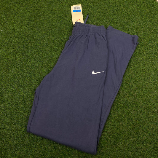 90s Nike Cotton Joggers Blue Medium