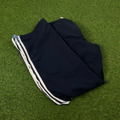 00s Adidas Piping Joggers Blue Medium