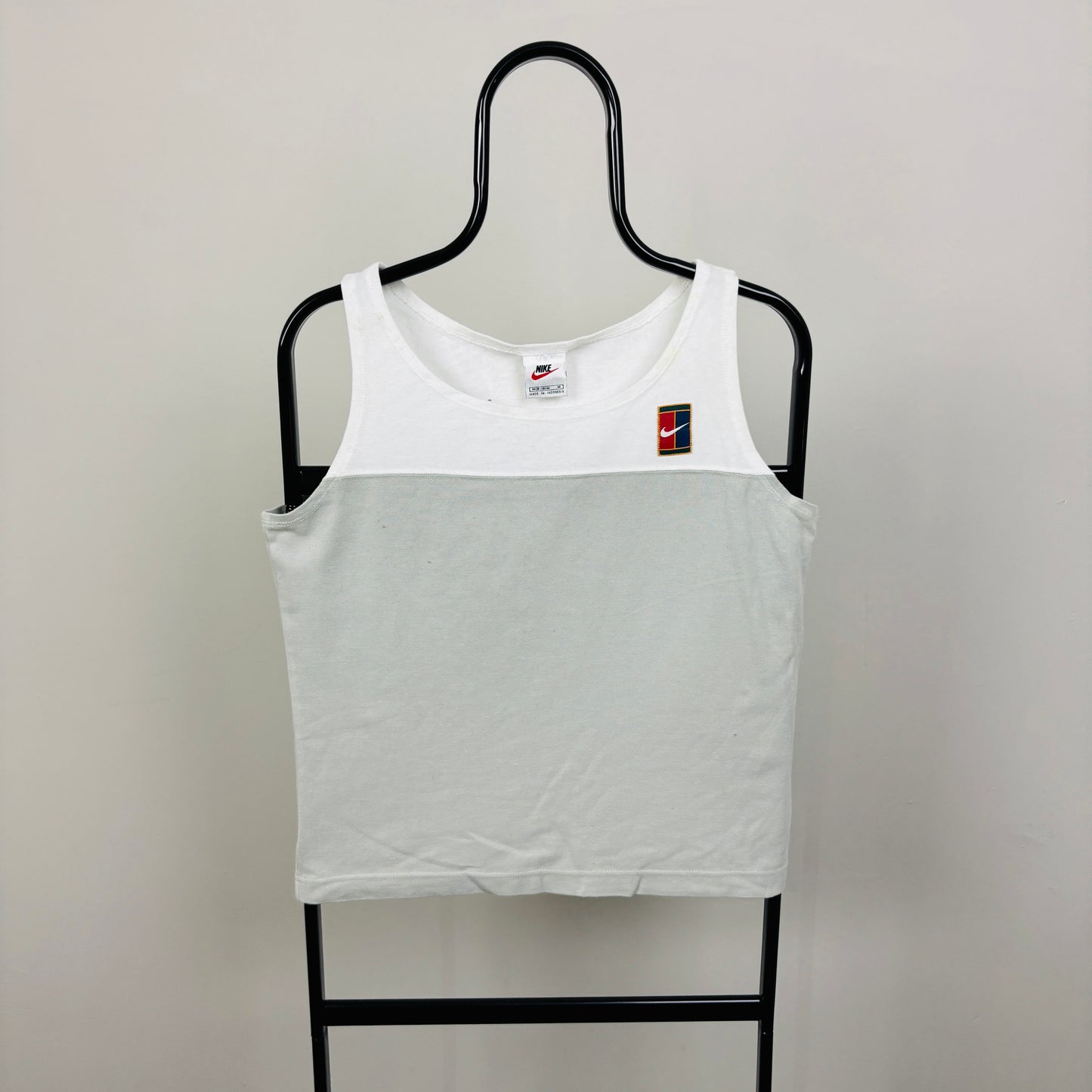 90s Nike Challenge Court Sports Vest T-Shirt White Medium