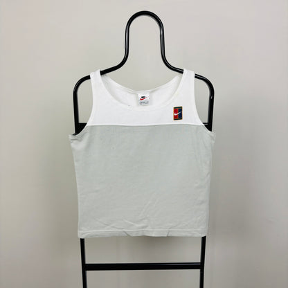 90s Nike Challenge Court Sports Vest T-Shirt White Medium