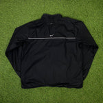 00s Nike Clima-Fit Tracksuit Jacket + Joggers Set Black Large