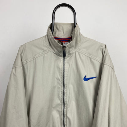 90s Nike Heavyweight Coat Jacket Brown Large