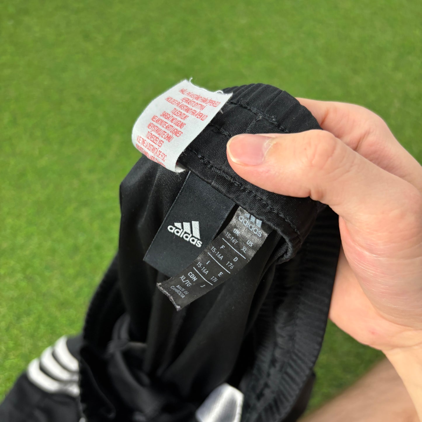 00s Adidas Football Shorts Black Small