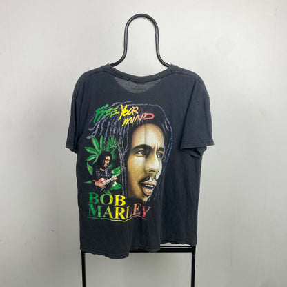 Retro Bob Marley Band T-Shirt Black Large