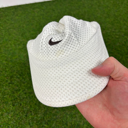 00s Nike Dri-Fit Mesh 6 Panel Hat White
