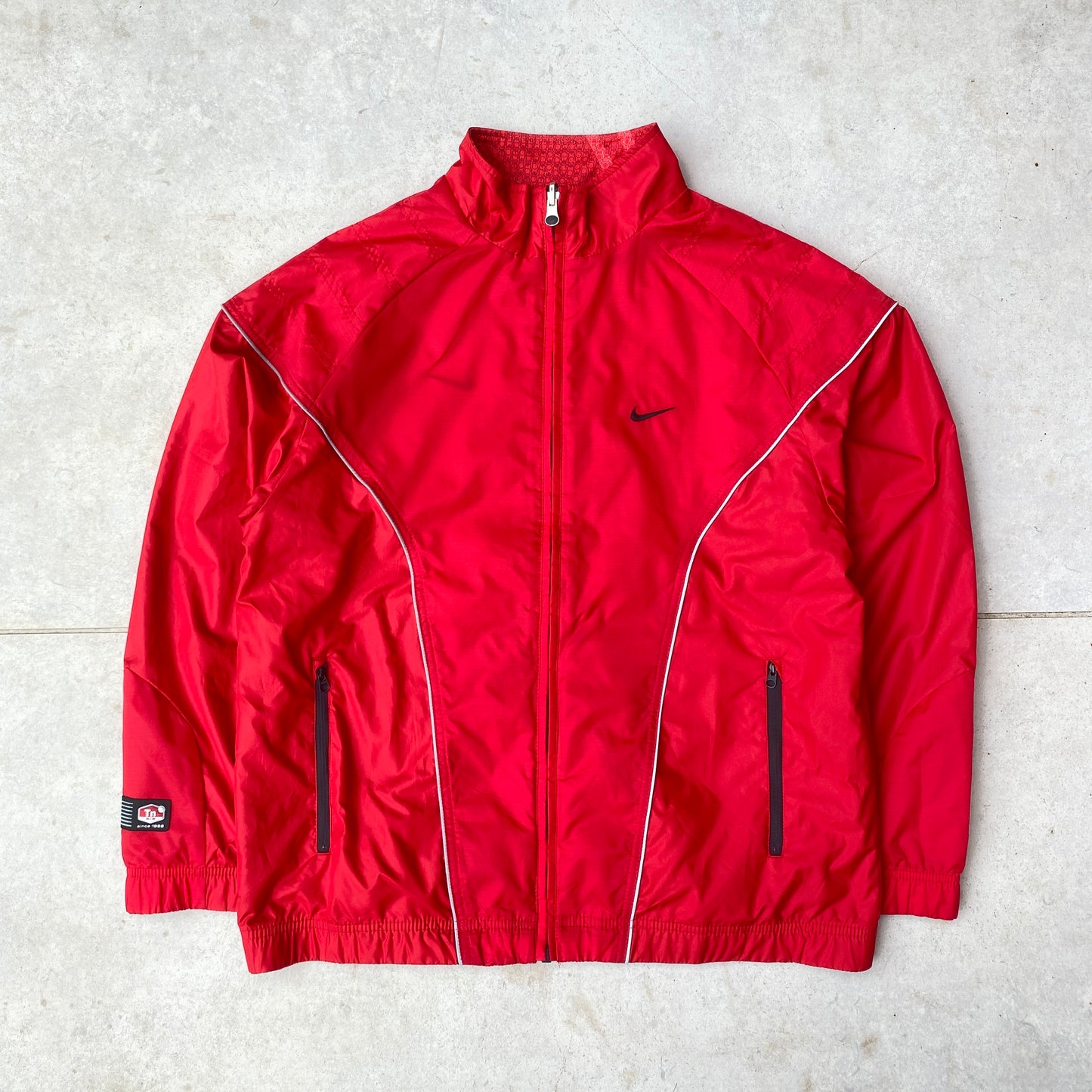 00s Nike Reversible Tn Air Windbreaker Jacket Red Small