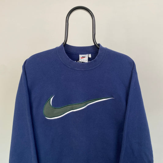 90s Nike Sweatshirt Blue Medium