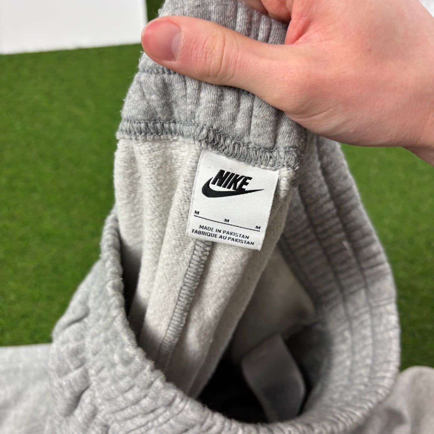 00s Nike Wide Leg Cotton Joggers Grey Medium