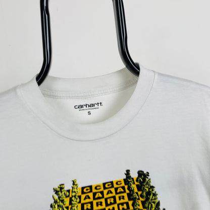 Retro 00s Carhartt T-Shirt White Small