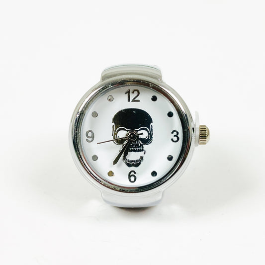 Retro Adjustable Skull Watch Ring