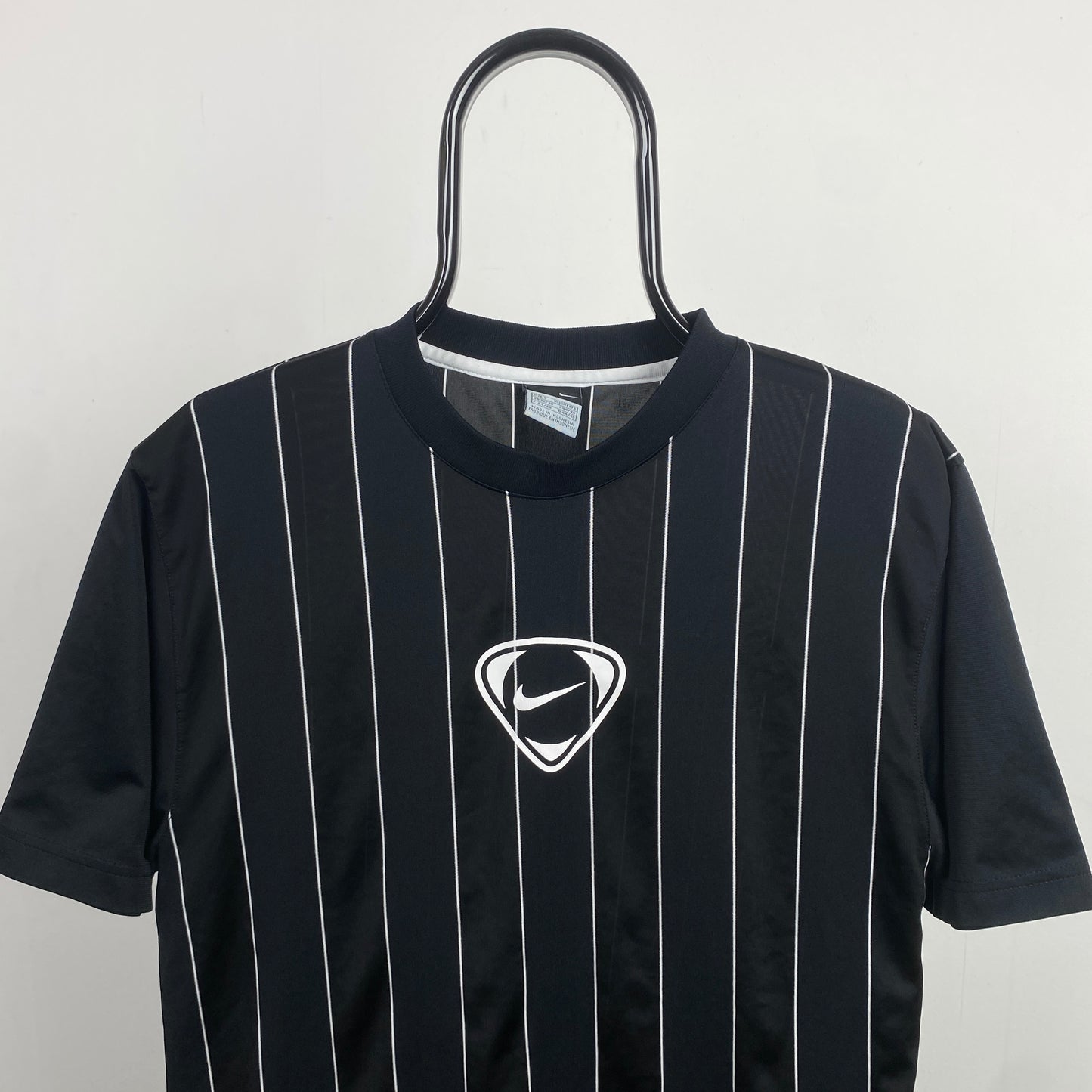 00s Nike Football Shirt T-Shirt Black Small