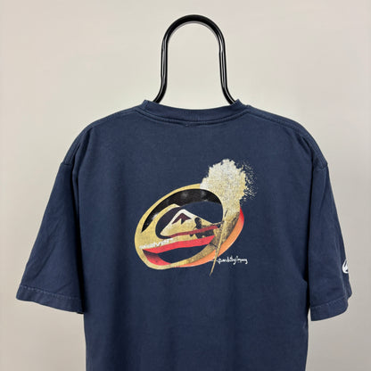 90s Quiksilver Surf T-Shirt Blue XL