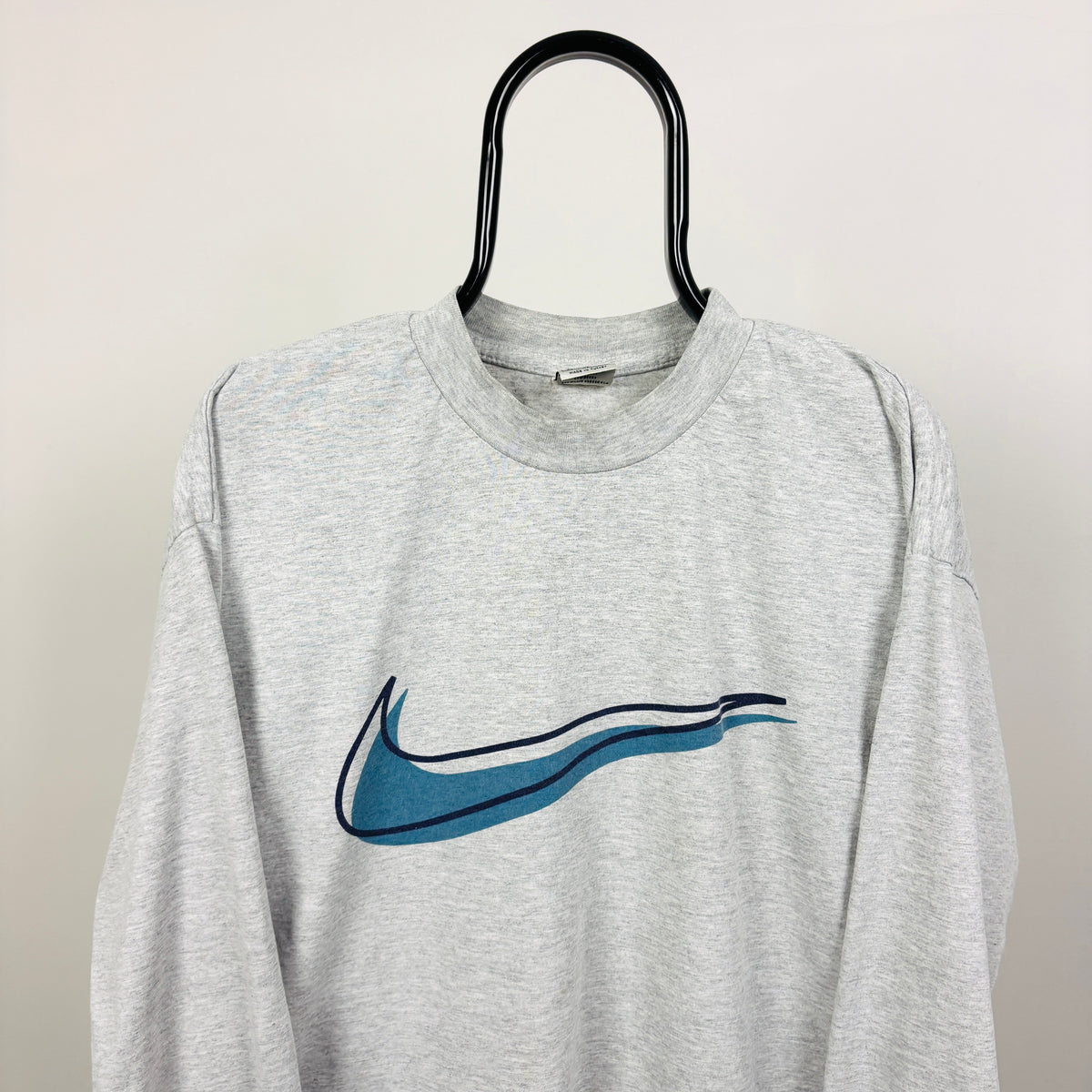 00s Nike Long Sleeve T-Shirt Grey XL