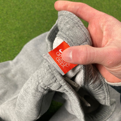 00s Nike Wide Leg Cotton Joggers Grey Small