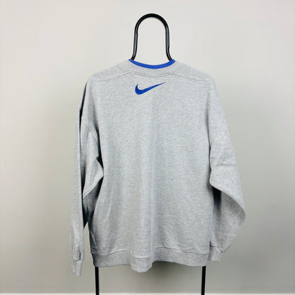 90s Nike Real Madrid Basketball Sweatshirt Grey Large
