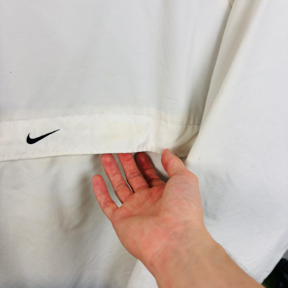 00s Nike Reversible Sidewinder Fleece Coat Jacket White Blue Large