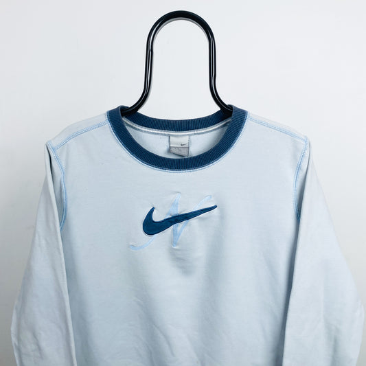 00s Nike Sweatshirt Baby Blue Womens XL