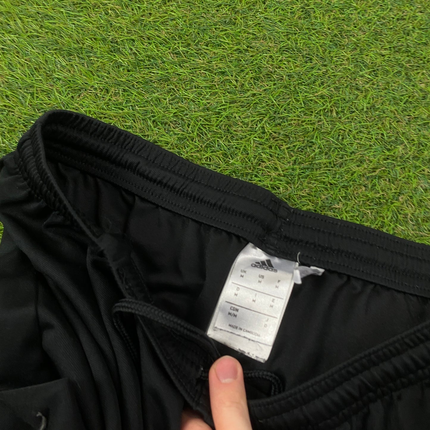 00s Adidas Football Shorts Black Medium