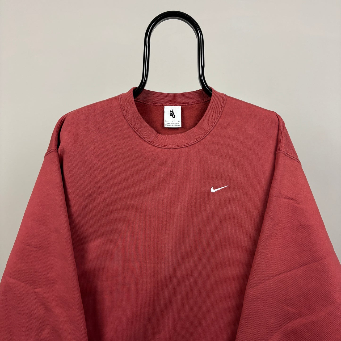 00s Nike Heavyweight Sweatshirt Red Small