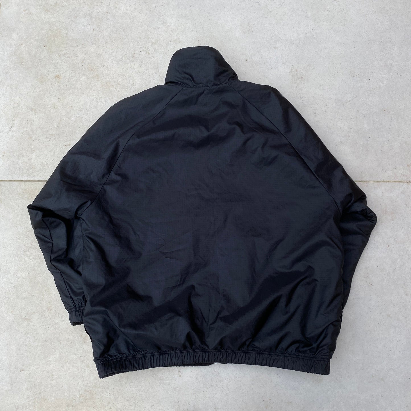 00s Nike Reversible Fleece Puffer Jacket Black Small