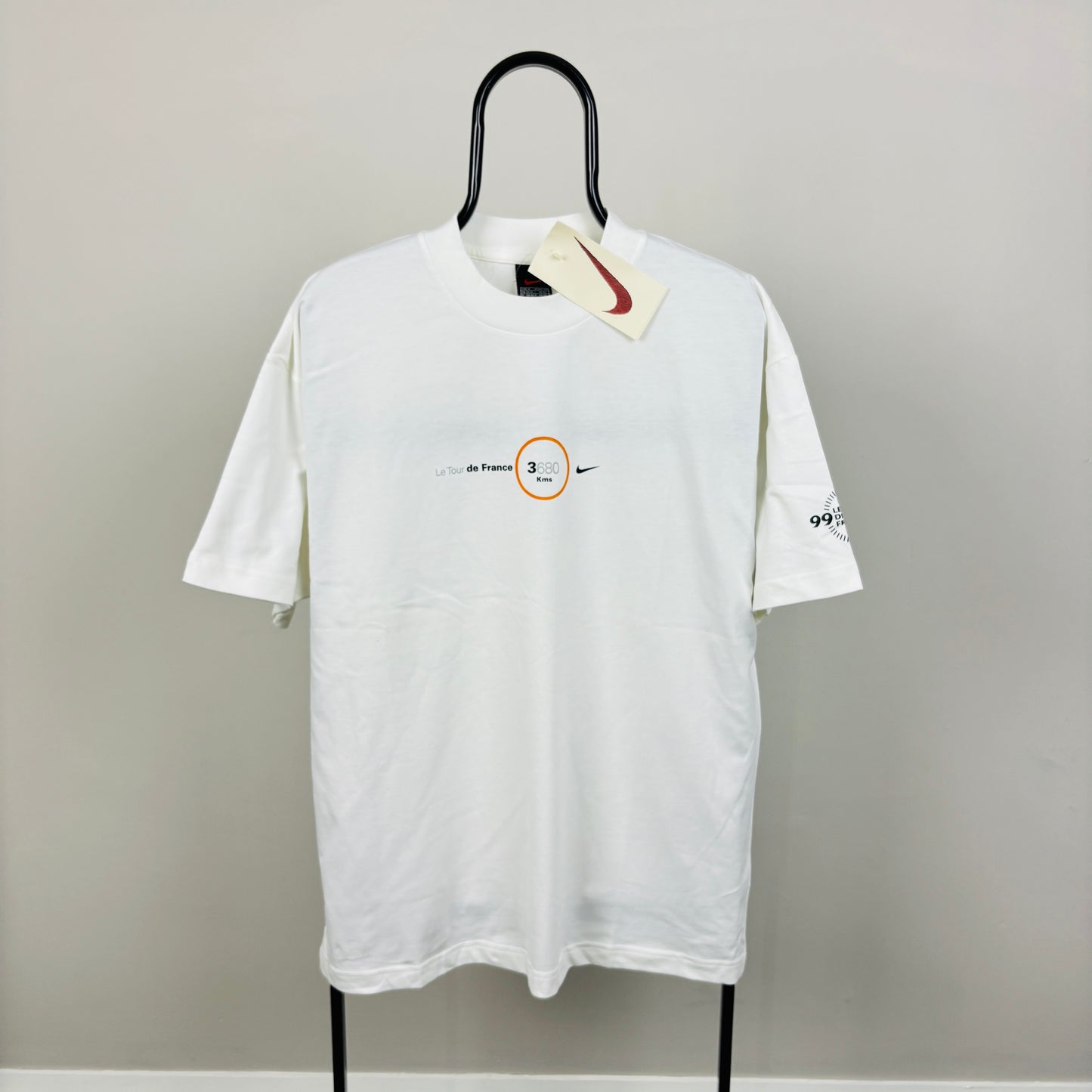 90s Nike Tour De France T-Shirt White Medium