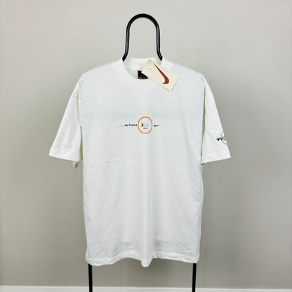 90s Nike Tour De France T-Shirt White Medium