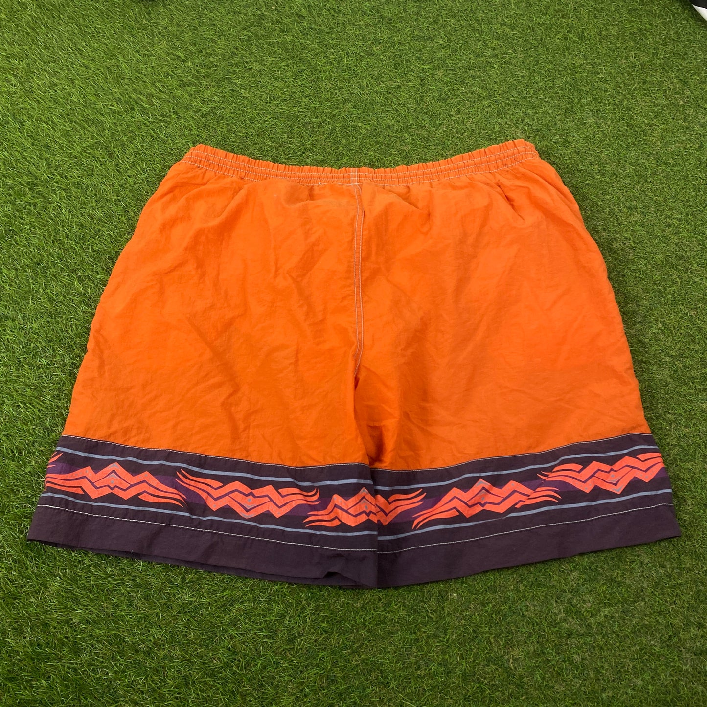 Retro Reebok Surf Shorts Orange XL