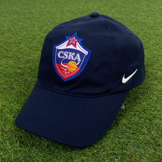 00s Nike CSKA Basketball Hat Blue